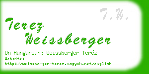 terez weissberger business card